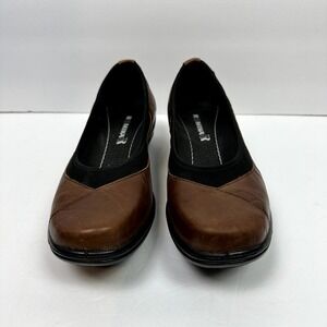 Romika Cassie 21 Brown  Leather Slip Ons Women's EU 37 US 6 - 6.5 Low Wedge